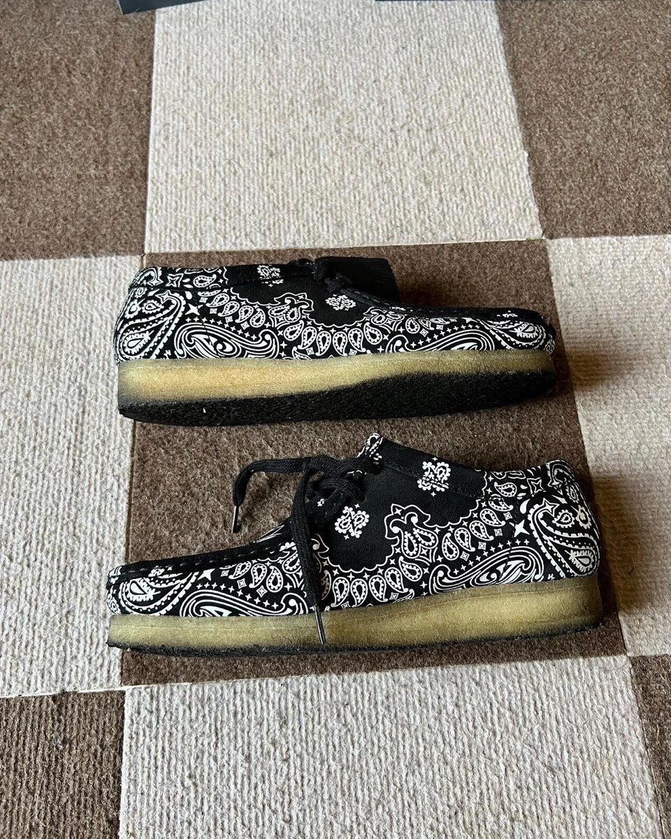 supreme crarks wallabee bandana black US 9