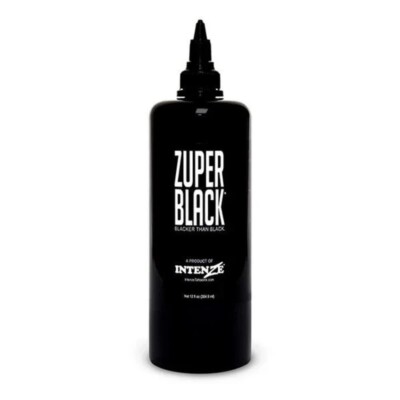 INTENZE TATTOO INK ZUPER BLACK Tattoofarbe Pigment Schwarz Profi DIY Tattoo