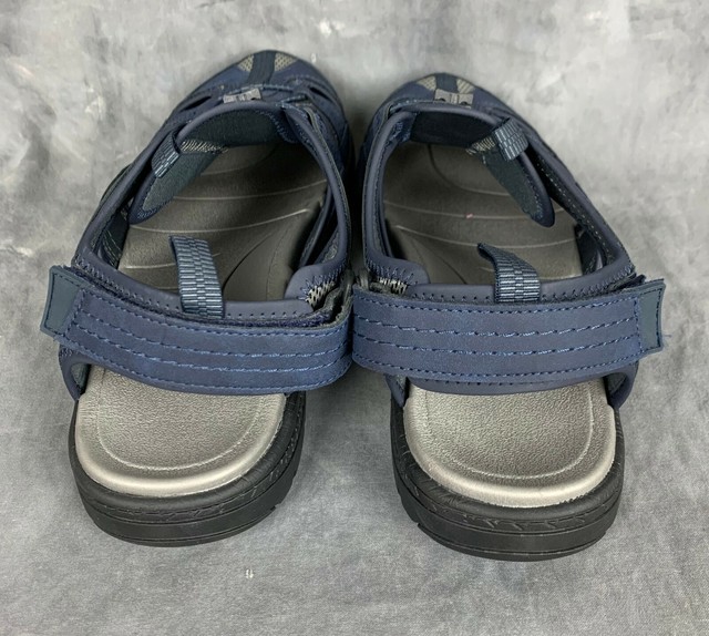 Lands End Mens Navy Blue Closed Toe Water Sandal Shoes sz 11 D NEW eBay