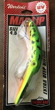 Worden’s Yakima Bait UV Mag Lip Size 4.5 ~ Fire Tiger ~ Diving Plug Lure