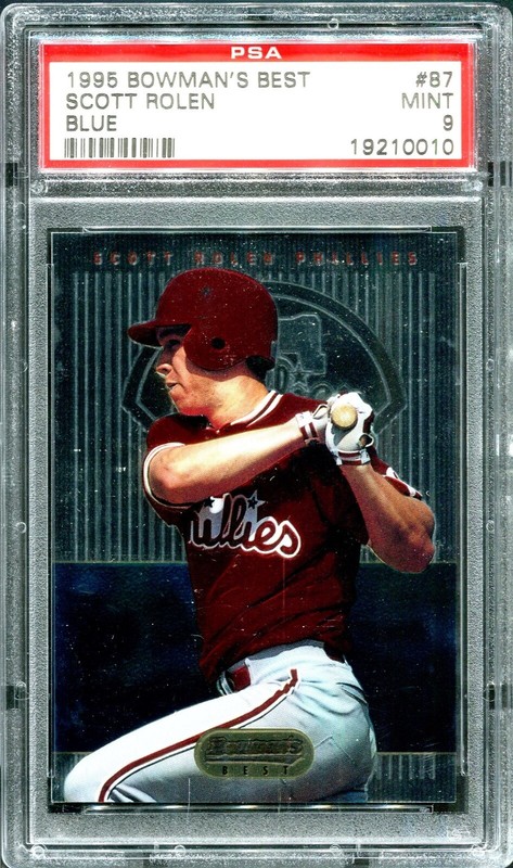 Scott Rolen 1995 Bowman's Best #87 RC Rookie PSA 9! OLD LABEL! Hall of Fame!