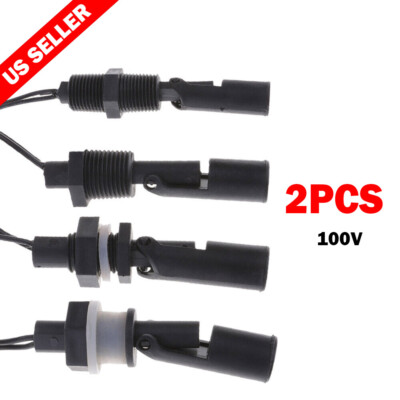 2X 100V Tank Float Switch Side Mount Horizontal Water Level Sensor Liquid Switch