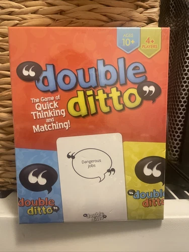 DOUBLE DITTO FAMILY PARTY BOARD QUICK THINKING MATCHING GAME NEW SEALED
