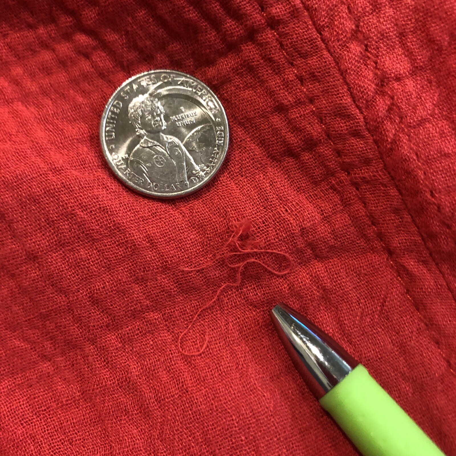 Soft Textured Cotton Red Tank Dress XXL 2X *READ* eNotary