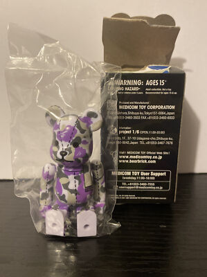 a Bathing Ape X MEDICOM Toy Be@rbrick Bape Camo 28th Anniversary