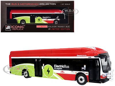 NEW FLYER XCELSIOR CHARGE NG ELECTRIC BUS ''TTC'' 1/87 ICONIC REPLICAS 87-0579
