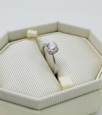 ま*か様 レア✨️ SWAROVSKI LOVE KNOTリング 55 org.jpg