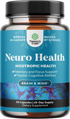 Advanced Nootropics Brain Support Supplement - Synergetic Mental Energy and Focu