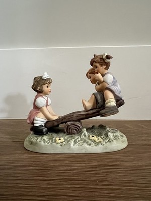 Berta Goebel Hummel Teeter Totter #296 Porcelain Figurine, No Box, 2005,Thailand