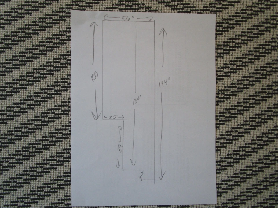 Tela de tapicería SPARRE Schumacher marfil Epingle tejido Chevron 3+ yardas Foto 2 de 4