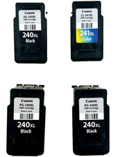 Lot Of 4 Empty Genuine Canon Ink Cartridges PG 240 XL CL-241 XL Japan "Empty"