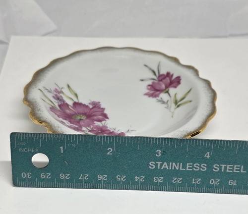 Vintage Royal Crown Japan Cream Pitcher & Saucer Set Pink Floral Gold Trim - Picture 12 of 12