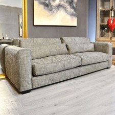 Recycled Fabric Grey Large 3 Seater Sofa (cancelled order)