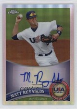 2011 Topps Chrome Refractor /199 Matt Reynolds #USABB18 Auto w5b