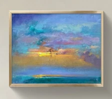 Original Impressionist Painting on 14in x11 in Canvas - Signed by the Artist