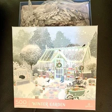 Galison 500 piece puzzle WINTER GARDEN