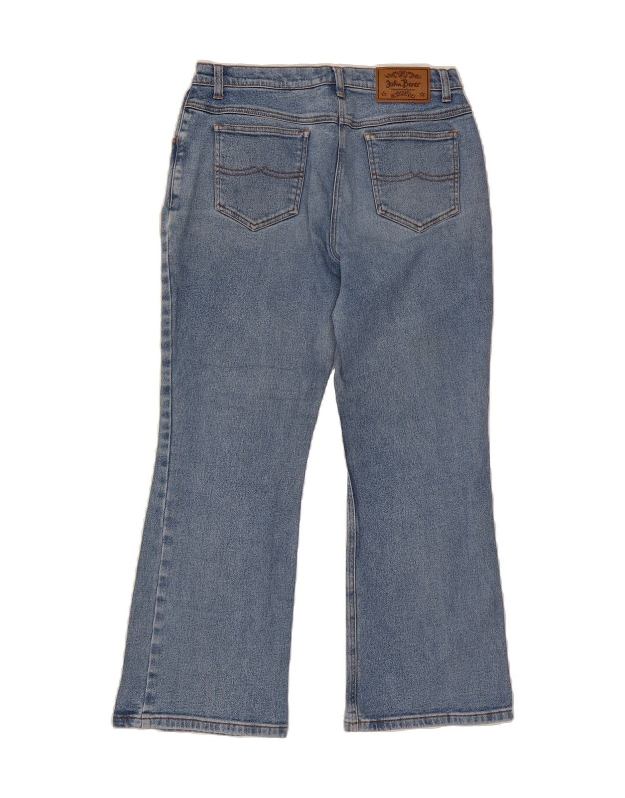 JOHN BANER Womens Bootcut Jeans UK 18 XL W36 L29 Blue Cotton CM01 image 2