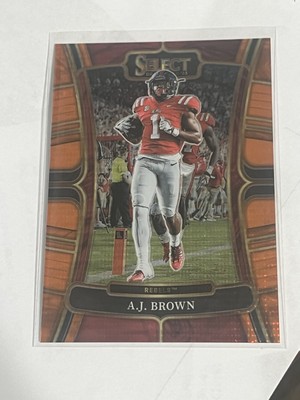 A.J. Brown (#'d /26) 2023 Select Draft Picks Neon Orange Pulsar Prizm #57 (NM)