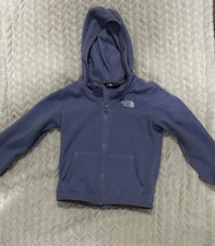 The North Face Purple Fleece Zip Up Hoodie 5T