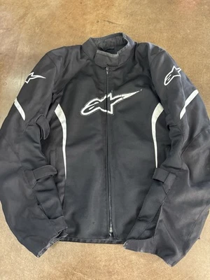 AlpineStars AST Air Motorcycle Biker Black Jacket Designed In Italy Medium M - image 1 of 4