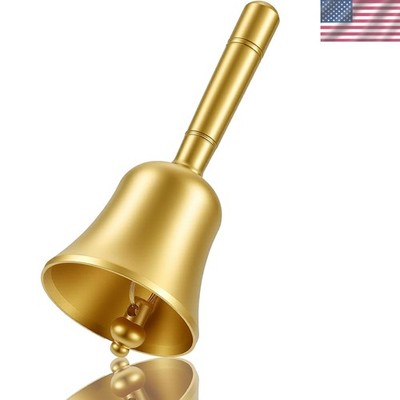 Super Loud Hand Bell - Solid Brass Call Bell for Elderly at Home