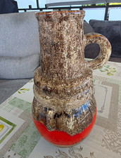 Fat Lava Keramik Vase 70er Jahre W-Germany Ma...