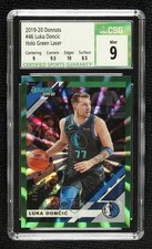 2019-20 Panini Donruss Holo Green Laser 84/99 Luka Doncic #46 CSG 9 Mint na4