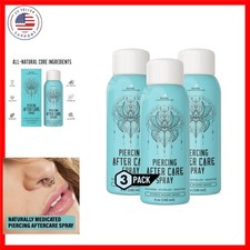 Piercing Aftercare Spray 4oz  Saline Spray for Piercings  Ear Piercing Clea...