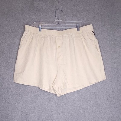 Treasure & Bond Shorts Womens Casual Beige Linen Blend Pockets Button 1X New