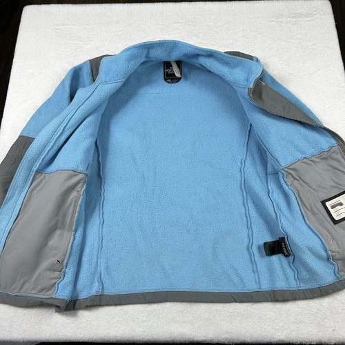The North Face Girl’s Youth Blue And Gray Polartec Full Zip Denali Fleece XL - Picture 14 of 21