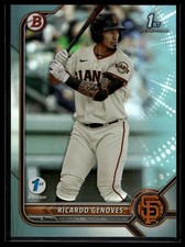 2022 Bowman 1st Edition #BPPF-60 Ricardo Genoves Sky Blue Foil