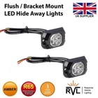 AMBER SURFACE MOUNT LED HIDE AWAY LIGHTS Light Bar R65 Recovery Beacon 12V 24V