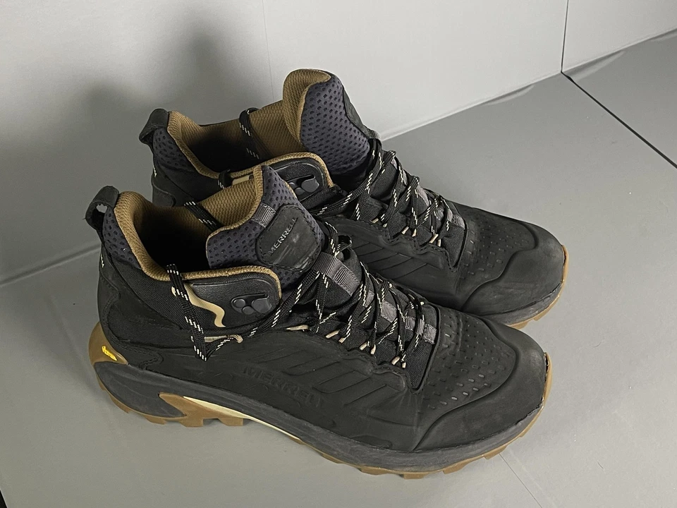 Merrell Botas de Senderismo Zapatos para Hombres Talla 10.5 Moab Velocidad 2 Cuero Medio Impermeable Foto 2 de 4