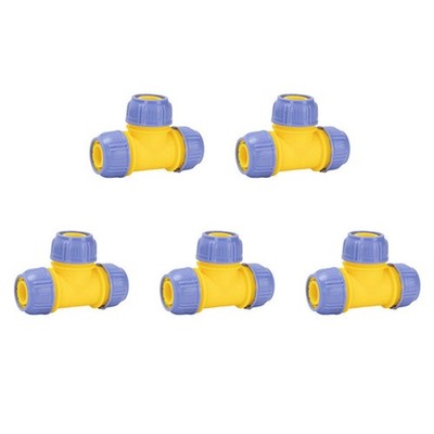 Three Way 1 Inch Quick Connect Water Splitter Hose Connector for Yard Use