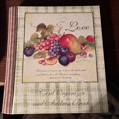 Dayspring Greeting Card Organizer  & Address Book NEW Spiral Bound Faith Based