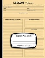 Lesson Plan Book Undated Curriculum Planner for Teachers & Homeschool