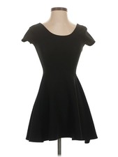 Planet Gold Women Black Cocktail Dress XS