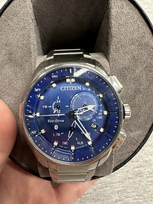 Citizen BZ1021-54L Proximity Pryzm Eco-Drive Blue Dial 48mm Men's