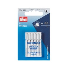 PRYM Overlocker serger  Machine Needles X 5  Size 80- 12 154971 SCHMETZ