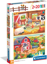 - Puzzle per Bambini 2X20 Pezzi Supercolor, per Bambini 3+ Anni, Illustrazione A