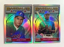 JOSE VIDRO & PRESTON WILSON 2001 Topps Baseball's Finest Origins REFRACTORS