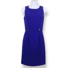 TAHARI ASL Royal Blue Sleeveless Sheath Dress size 2