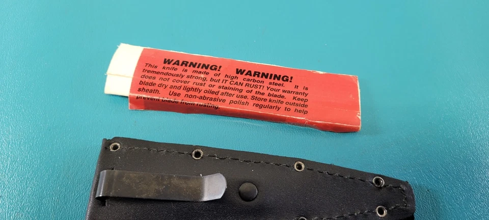 Faca adaga Cold Steel carbono V Culloden + bainha e tampa de lâmina original TR463 - Imagem 4 de 4