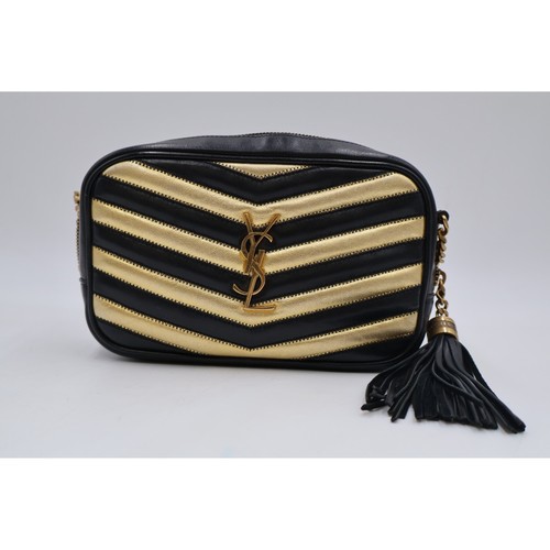 Yves Saint Laurent Matelasse Monogram Calfskin Lou Camera Bag