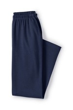 LANDS END Radiant Navy Sport Cotton Knit Pants Womens M/T 10-12 NEW 