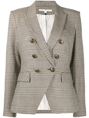 Veronica Beard Herringbone Double-Breasted Blazer, 8 US, 12 UK, 40 FR, Large NWT