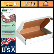 Deluxe Cardboard Mailers 12x9.25x2" - Corrugated Shipping Boxes, Pack of 50