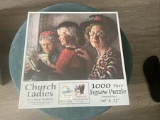 2019 SunsOut "Church Ladies" 1000 Piece Jigsaw Puzzle By Susan Brabeau SEALED