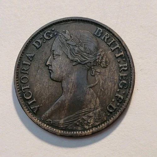 Photo of a 1861 Nova Scotia Half Cent from an eBay listing that sold on May 12, 2026
