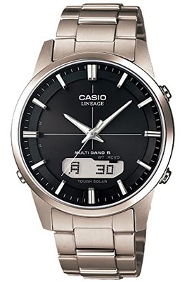 Casio Lineage LCW-M170TD-1AJF Solar Funk Herrenuhr Titan Schwarzes Ziffernbla...